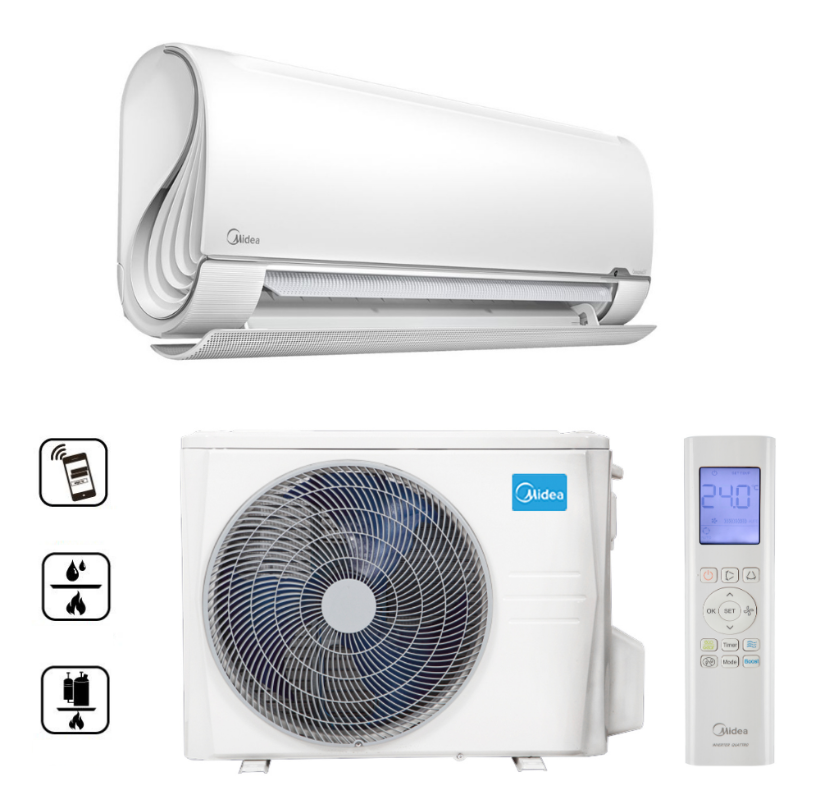 MSF4-12-SP Breezeless oldalfali split (3,5 kW)